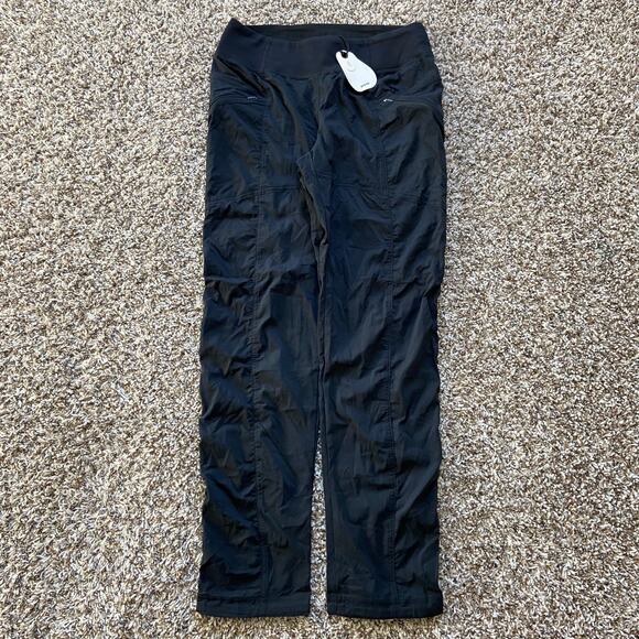 Prana Koen Pant Women's M Reg Inseam Black Standard Fit Mid Rise Soft Waistband - Picture 5 of 13